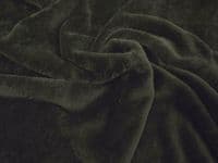 Double Sided Supersoft Cuddlesoft Velboa Fabric Material - BLACK